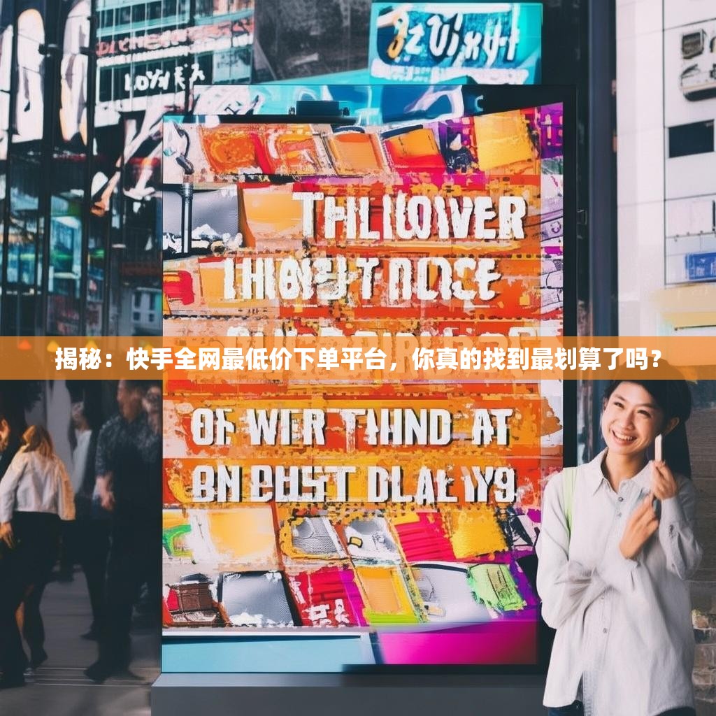 揭秘：快手全网最低价下单平台，你真的找到最划算了吗？